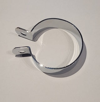Abraçadeira de panela de escape 70 mm, cromada