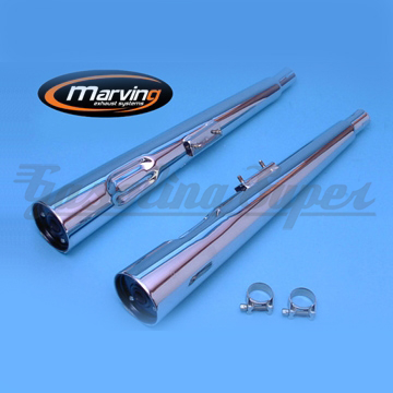 Panela de escape Marving para Suzuki GS 450 (par)
