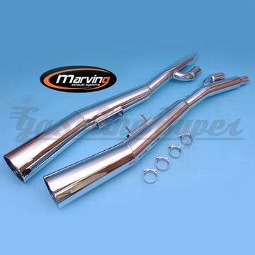 Panela de escape Marving para Suzuki GSX 750 ES / EF 1985> (par)