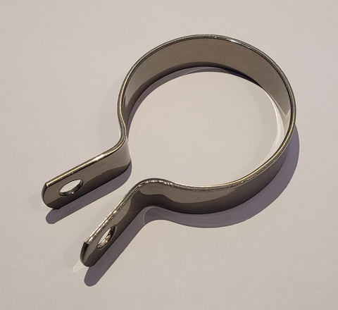Abraçadeira de panela de escape 65 mm, zincada