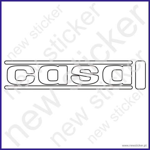 Autocolante Casal poliester branco (par)