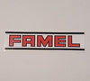 Autocolante para selim Famel XF