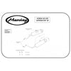 Panela de escape Marving para Honda NX 650 Dominator 95> (par)
