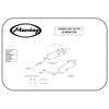 Panela de escape Marving para Honda NX 650 Dominator <95 (par)