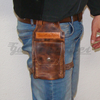 Bolsa de perna em pele