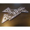 Conjunto de emblemas de mala de ferramenta EFS 220m Record (par)
