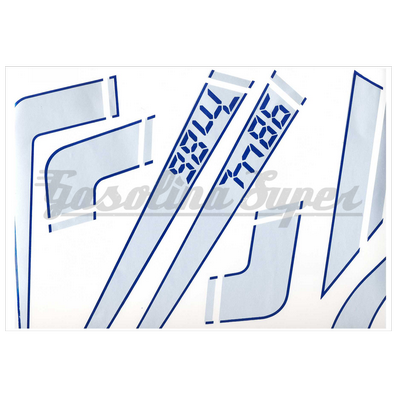 Kit de autocolantes para Macal M86 azul/cinza