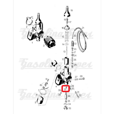 Gigler de mínimo para carburador Bing de Sachs 5V