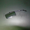 Espelho retrovisor rectangular, preto, universal