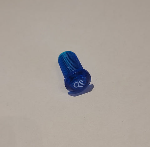 Vidro de piloto redondo azul para caixas de ignição
