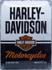 Sinal de parede Harley Davidson em metal - Motorcycles