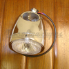 Farol tipo "coco" cromado com orificio para conta-km 60mm