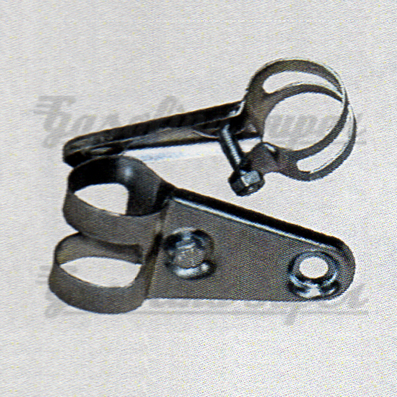 Suporte de farol curto cromado (par)