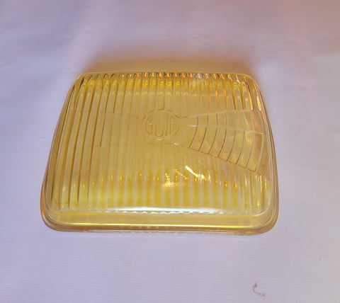 Vidro amarelo de farol rectangular - Guia