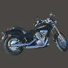 Sistema de escape Custom Marving para Honda VT 600 Shadow (par)