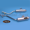 Panela de escape Marving para Honda SLR 650 97> (par)