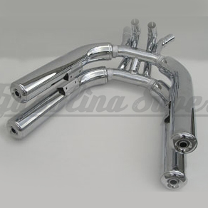 Panela de escape Marving para Honda VF 750 Custom Lenticular (quatro)