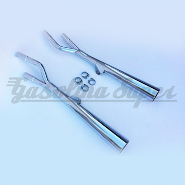 Panela de escape Marving para Suzuki GS 850 (transmissão por cardan) 1979 (par)