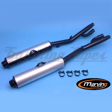 Panela de escape Marving para Suzuki GSX 1100 F 1988> (par)