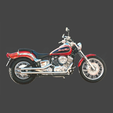 Sistema de escape Drag pipes compridos Marving para Yamaha XVS 650 Drag Star (conj.)