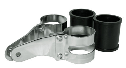 Suporte de farol universal cromado, 53-57mm